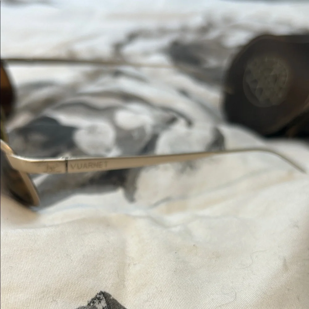 Vuarnet Pouilloux Ref. 062 Handmade Blue Lens Metal Frame Sunglasses